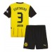Borussia Dortmund Waldemar Anton #3 Dětské Oblečení Domácí Dres 2024-25 Krátkým Rukávem (+ trenýrky)